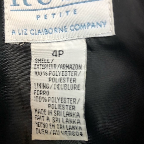 Vintage Black Satin Trench Style Coat by Russ - Picture 6 of 10